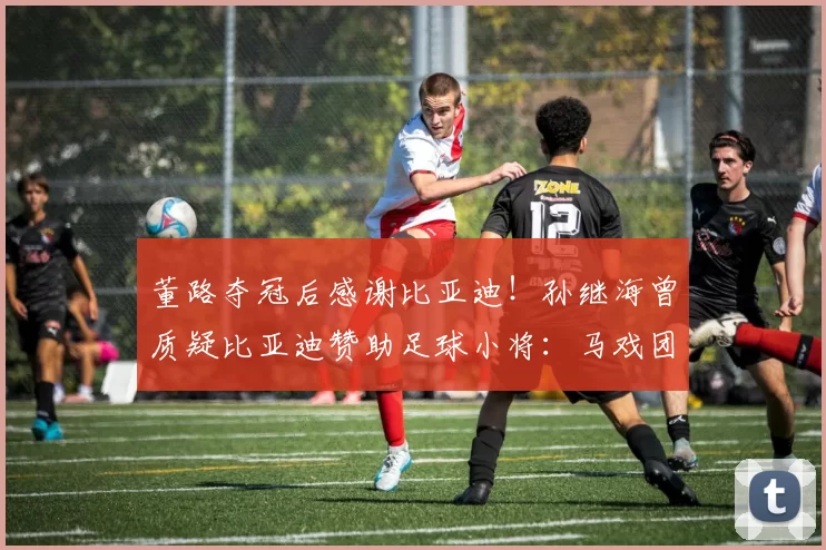董路夺冠后感谢比亚迪!孙继海曾质疑比亚迪赞助足球小将:马戏团